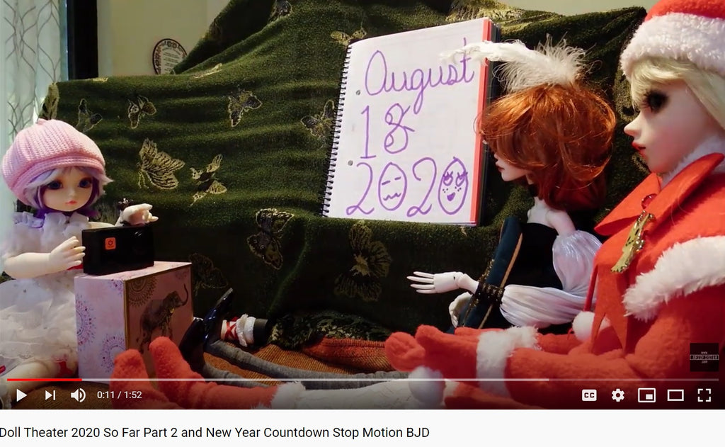 Doll Theater 2020 So Far Part 2 and New Year Countdown Stop Motion BJD