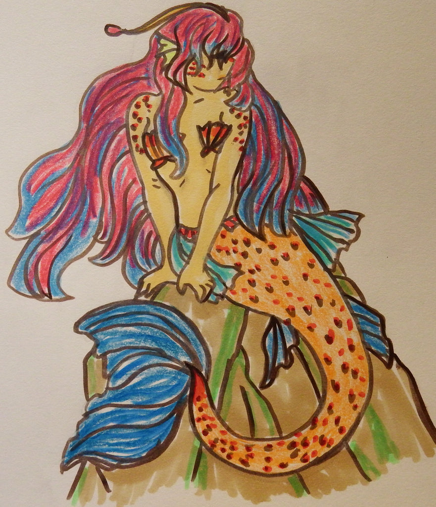 Valentine’s Day Tango and Mermaid Drawing