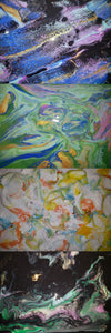 Pouring Painting Creative Chaos: Dutch, Swipe, Puddle and Mold