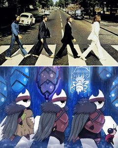 The Hollow Knight the Beatles Abbey Road Drawing Parody