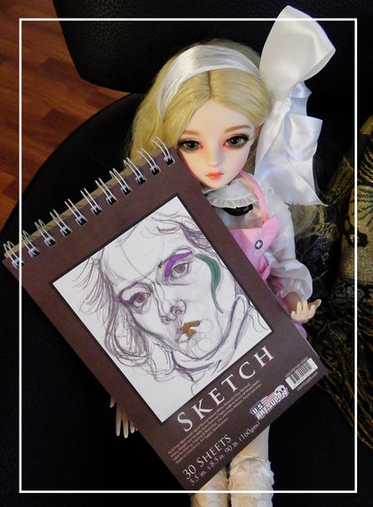 artsy sister,sketchbook,note book