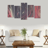 Lava void Canvas Wall Art Prints (No Frame) 5-Pieces/Set E