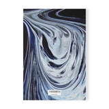 Metalic Blue Wave Softcover Notebook, A5