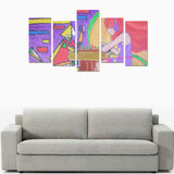 Canvas Wall Art Prints (No Frame) 5-Pieces/Set E