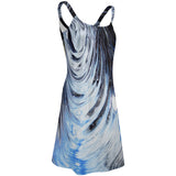 Metalic Blue Wave Beach sling skirt