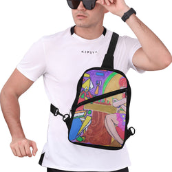 Duel Abstraction Vs Reality Men's Chest Bag (1726)