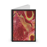 Lava Spiral Notebook - Ruled Line