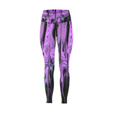 Purple Haze Women's High-Waisted Leggings (Model L36)