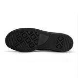 SF_S62 Unisex Classic Low Top Canvas Shoes - Black