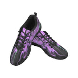 Purple Haze Women's Breathable Sneakers (Model 055) (Two Shoes With Different Printing)