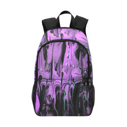 Purple Haze Fabric Backpack with Side Mesh Pockets (1659)
