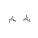 Cross Star Crystal Earrings