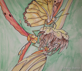 Chiffon Top - Artsy Sister Julian #Heliconian #Butterflies #watercolor painting cute