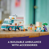 LEGO Friends Heartlake City Hospital Ambulance Set with 3 Characters, Gift Idea for Kids, Girls and Boys Ages 6 Years and Up, Social-Emotional Toy, Medical Emergency Vehicle, Toy Ambulance, 42613