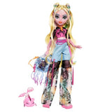 Monster High Lagoona Blue Doll in Mesh Tee & Cargo Pants, Includes Pet Fish Neptuna & Accessories Like a Backpack, Snack & Notebook