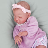 WOOROY Lifelike Reborn Baby Dolls - 20 Inch Soft Body Realistic Newborn Doll Sleeping Girl August Real Life Dolls with Clothes and Toy Accessories Gift for Kids Age 3+