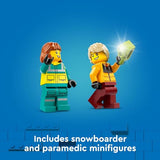 LEGO City Emergency Ambulance and Snowboarder Toy Vehicle Playset for Kids, Boarder and Paramedic Minifigures, Imaginative Pretend Play Winter Toy for Boys and Girls Ages 4 and Up, 60403