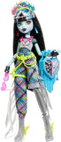 Monster High Monster Fest Doll, Frankie Stein with Glam Outfit & Festival Themed Accessories Like Snacks, Band Poster, Statement Bag & More