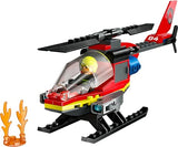 LEGO 60411 City Feuerwehrhubschrauber, 2 Löschkanonen, 1 Minifigur