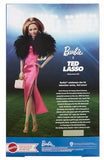 Barbie Signature Doll, Keeley from Ted Lasso Wearing Pink Dress & Faux Fur Shawl, Collectible with Displayable Packaging