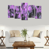 Purple Haze Canvas Wall Art Prints (No Frame) 5-Pieces/Set E