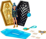 Monster High Doll & Accessories, Cleo De Nile Golden Glam Case Beauty Kit with Tattoos, Stickers & Necklace for Kids (Amazon Exclusive)