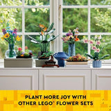 LEGO Daffodils Celebration Gift, Yellow and White Daffodils, Spring Flower Room Decor, Great Gift for Flower Lovers, 40747