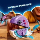 LEGO DREAMZzz Izzie's Narwhal Hot-Air Balloon Deep-Sea Animal Toy, Save Bunchu from a Grimspawn, Transforming Whale Figure for Kids, Bunny Toy for Boys and Girls 7 Years Old and Up, 71472