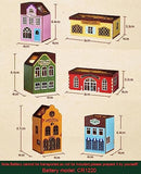 CUTEROOM DIY Miniature Dollhouse Kits, New DIY Mini Rabbit Town Casa Wooden Doll Houses Miniature Building Kits with Furniture Dollhouse Toys for Girls Birthday Gifts (QH002)