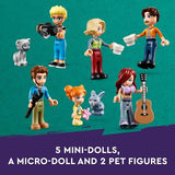 LEGO Friends Olly and Paisley's Family Houses Toy for Kids with 5 Mini-Doll Figures for Creative Play, Two-Story Home with Treehouse Toy, Dollhouse Toy Gift Idea for Girls and Boys Ages 7+, 42620