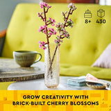 LEGO Cherry Blossoms Celebration Gift, Buildable Floral Display for Creative Kids, White and Pink Cherry Blossom, Spring Flower Gift for Girls and Boys Aged 8 and Up, 40725