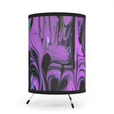 Purple Haze Tripod Lamp with High-Res Printed Shade, US\CA plug