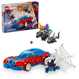 LEGO Marvel Spider-Man Race Car & Venom Green Goblin, Marvel Building Toy for Kids with Ghost-Spider Minifigure and Buildable Race Car Toy, Spider-Man Gift for Boys and Girls Ages 7 and Up, 76279