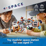 LEGO 60433 City Modulare Raumstation, 6 Astronauten, Raumkapselmodule Raumschiff