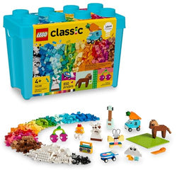 LEGO Classic Vibrant Creative Brick Box Arts & Crafts Toy for Kids, Creative Building Set with Unicorn, Skateboard, Guitar, Plane & More, Sensory Toy Birthday Gift for 4 Year Old Girls and Boys, 11038