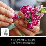 LEGO Icons Flower Bouquet Building Set - Artificial Flowers with Roses, Mother's Day Decoration, Botanical Collection and Table Art for Adults, Gift for Mother's Day, 10280