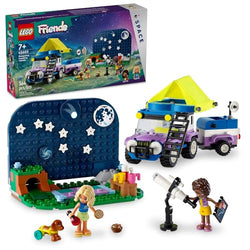 LEGO Friends Stargazing Camping Vehicle Adventure Toy, Science Toy with 2 Mini-Dolls, Camping Trailer, Telescope Toy, and a Dog Figure, Easter Gift for Kids, Girls and Boys Ages 7 and Up, 42603