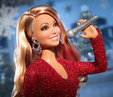 Barbie Signature Doll, Mariah Carey Holiday Collectible in Red Glitter Gown with Silvery Accessories