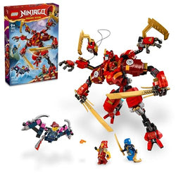 LEGO NINJAGO Kai’s Ninja Climber Mech Adventure Toy Set, Buildable Figure with 4 Ninja Action Figures for Independent Play, Ninja Gift for Kids, Boys and Girls Ages 9 Years Old and Up, 71812