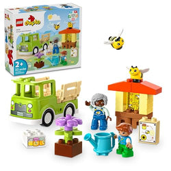 LEGO DUPLO Town Caring for Bees & Beehives Preschool Kids’ Learning Toy, 2 Figures and a Drivable Truck, STEM Toy, Build-and-Rebuild Educational Set for Toddlers Ages 2 Years Old and Up, 10419