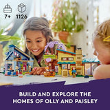 LEGO Friends Olly and Paisley's Family Houses Toy for Kids with 5 Mini-Doll Figures for Creative Play, Two-Story Home with Treehouse Toy, Dollhouse Toy Gift Idea for Girls and Boys Ages 7+, 42620