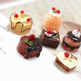 24 Pcs Miniature Food Kitchen Decoration Sets 1:12 Miniature Cakes Dessert Coffee Model Miniature Pretend Mini Kitchen Food Cake Toppers for DIY Micro Landscape Accessories