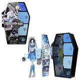 Monster High Skulltimate Secrets Fearidescent Series Doll & Accessories Set, Frankie Stein with Dress-Up Locker & 19+ Surprises