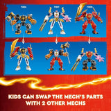 LEGO NINJAGO Cole’s Elemental Earth Mech Mini Ninja Toy, Customizable Action Figure Adventure Toy with Cole and Wolf Warrior Minifigures, Ninja Gift for Boys, Girls and Kids Ages 7 and Up, 71806