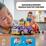 LEGO Super Mario Bowser’s Muscle Car Expansion Set, Collectible Bowser Toy for Kids, Gift for Boys, Girls and Gamers Ages 8 and Up, 71431