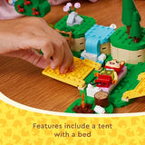 LEGO Animal Crossing Bunnie’s Outdoor Activities Buildable Creative Playset for Kids, Includes Video Game Toy Rabbit Minifigure and Tent, Animal Crossing Toy for Girls and Boys Aged 6 and Up, 77047