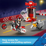 LEGO Sonic The Hedgehog Shadow The Hedgehog Escape Building Set, Motorcycle Toy, Video Game Character Figures, Sonic Toy for Kids, Gift for Gamers Ages 8 Plus, 76995