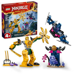 LEGO NINJAGO Arin’s Battle Mech, Ninja Toy Set for Kids with Arin Ninja Minifigure and Katana Sword Accessory, Gift Idea for Boys and Girls Aged 4 Years Old and Up, 71804