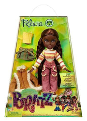 Bratz Original Fashion Doll Felicia Series 3 with 2 Outfits and Poster, Collectors Ages 6 7 8 9 10+