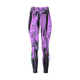 Purple Haze Women's High-Waisted Leggings (Model L36)